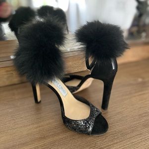 Jimmy Choo Fox Fur Heels
